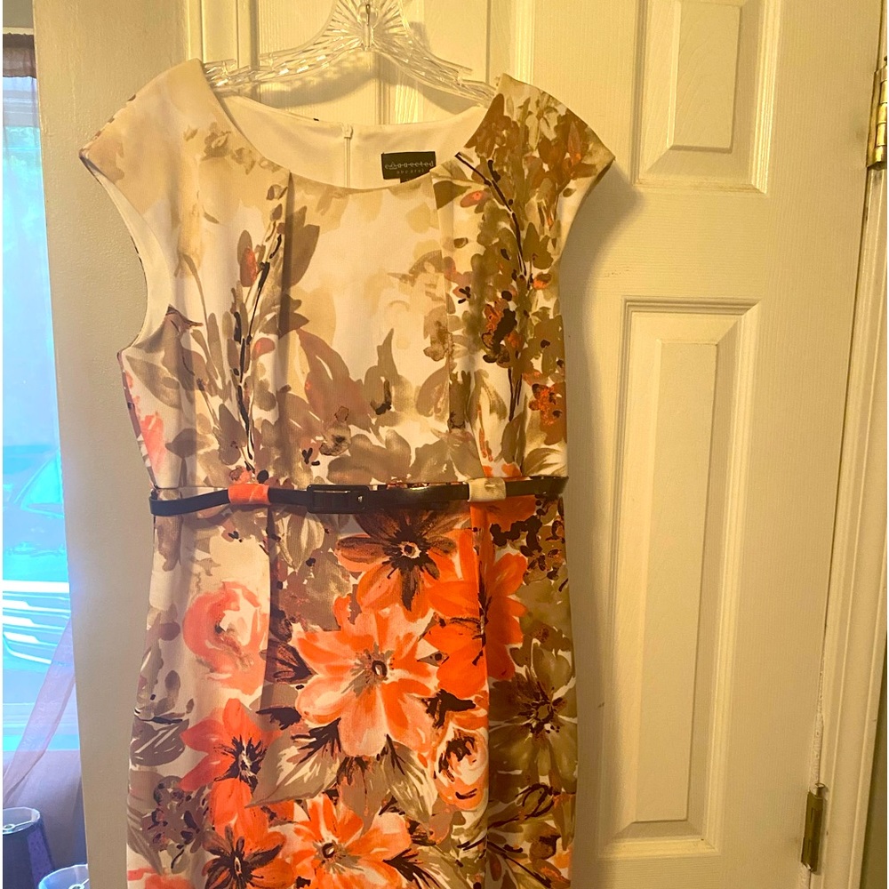 A-Line summer dress w/ belt